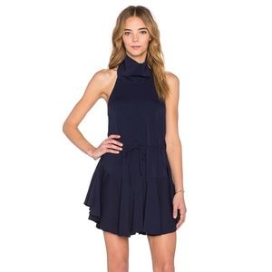 SHONA JOY SAN MATIAS DRAWSTRING DRESS DARK NAVY SIZE US 6